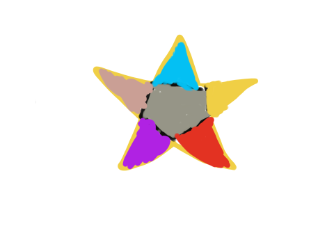 A colorful star