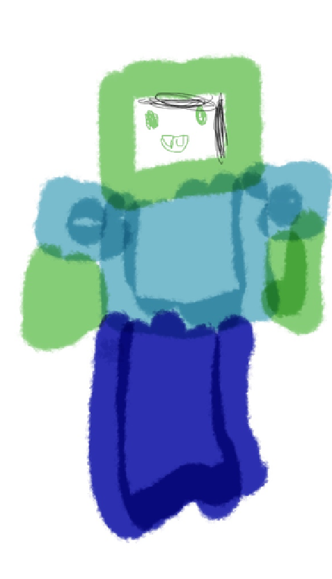 Minecraft zombie drawing